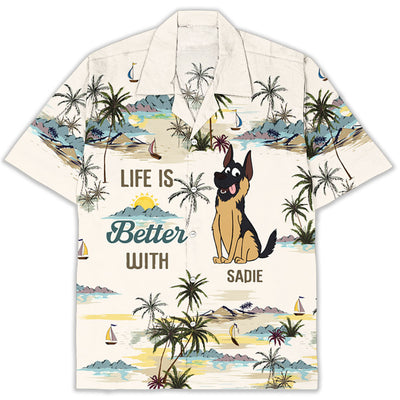 Better Life With Pet - Personalized Custom Hawaiian Shirt