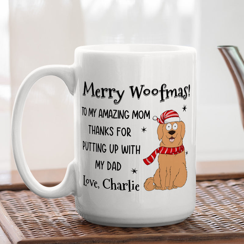 Amazing Christmas With Dog - Personalized Custom Coffee Mug