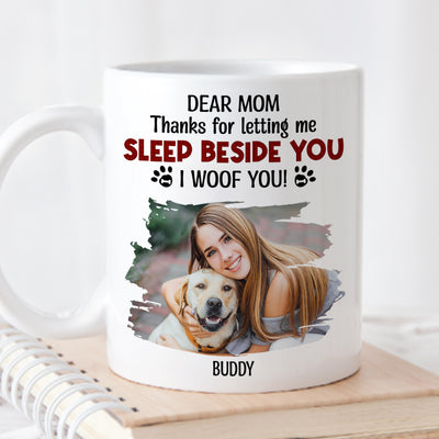 Letting Us Sleep Beside You Photo - Personalized Custom Coffee Mug