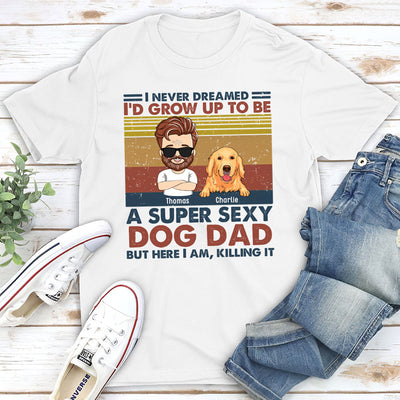 Ultimate Dog Dad - Personalized Custom Unisex T-shirt