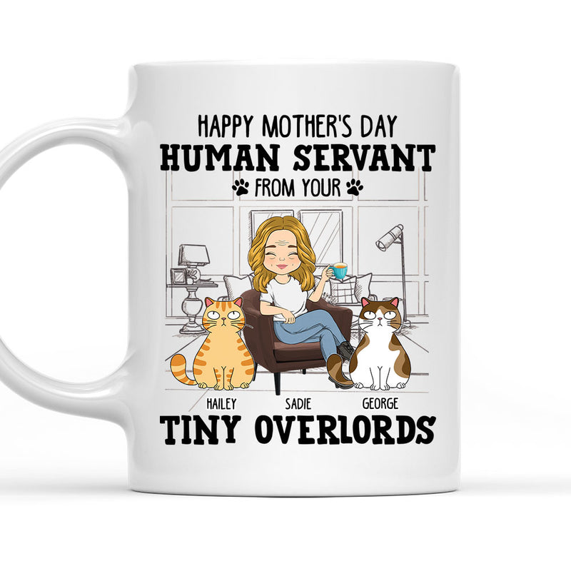 Human Servant From Your Cat - Personalized Custom Coffee Mug