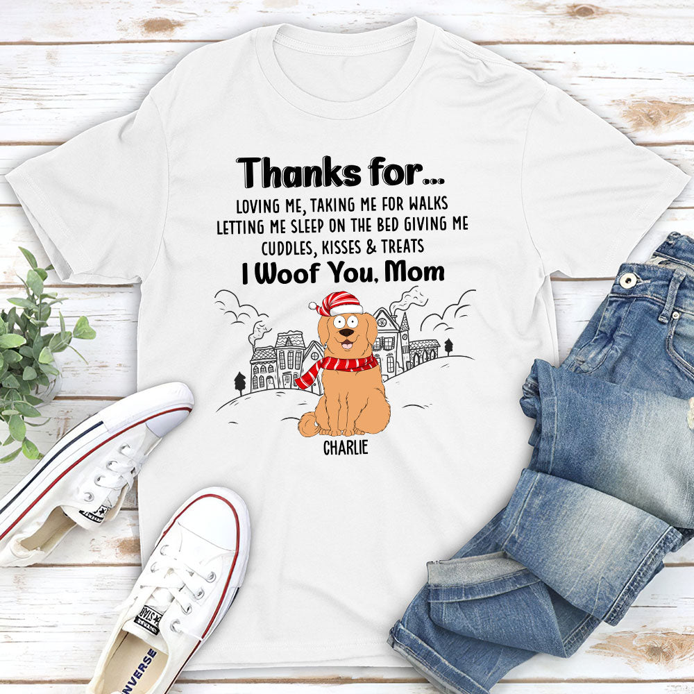Thankful To Dad - Personalized Custom Unisex T-shirt 
