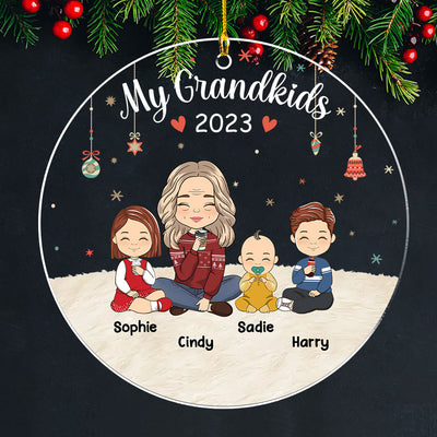 All My Grandkids - Personalized Custom Acrylic Ornament