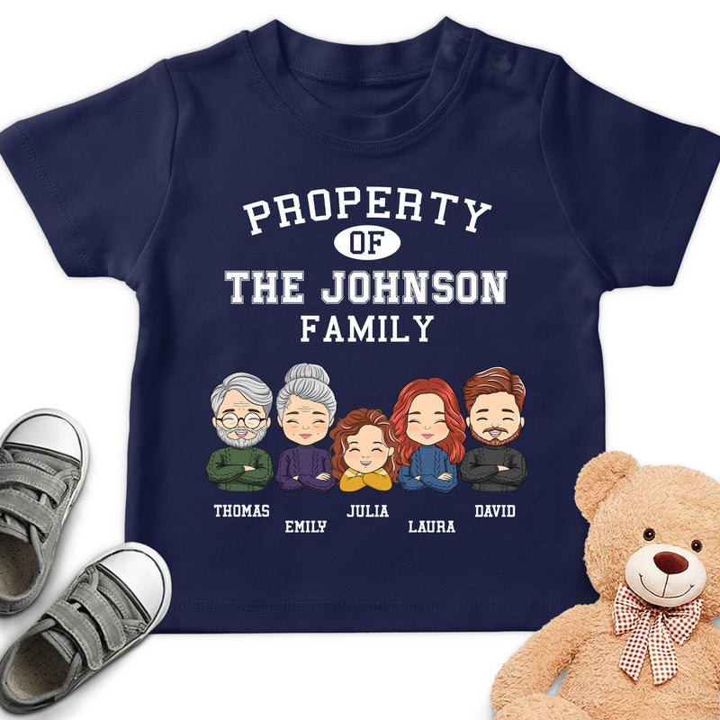 Property Of Family - Personalized Custom Youth T-shirt