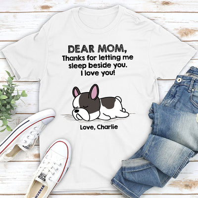 Sleep Beside Pet 2 - Personalized Custom Premium T-shirt