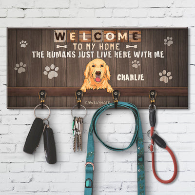 Welcome To My Home - Personalized Custom Wooden Key Holder