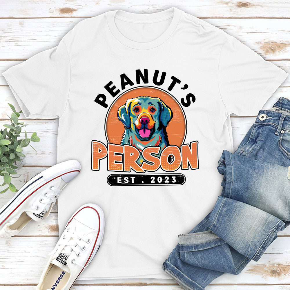Pop Art Dog Person - Personalized Custom Unisex T-shirt 