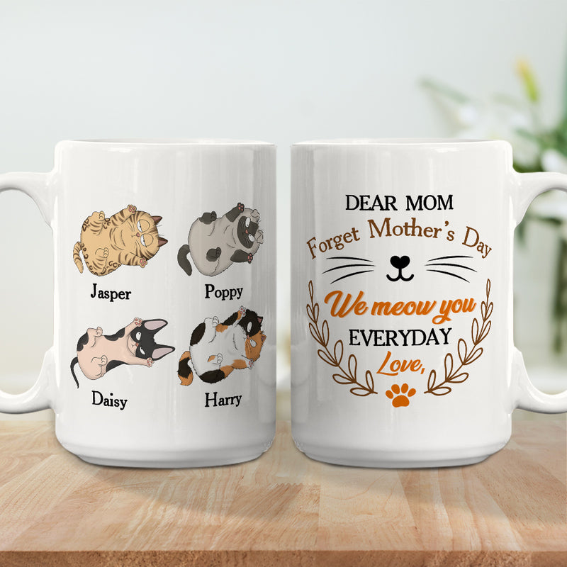 We Meow You Everyday - Personalized Custom Coffee Mug