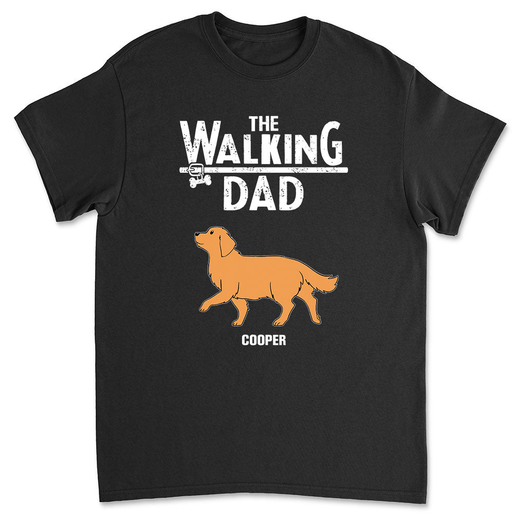 Walking Dad Mom - Personalized Custom Unisex T-shirt 