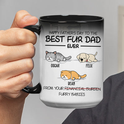 Happy Mother's Day To The Best Fur Mom Ever - Personalized Custom Color Changing Mug