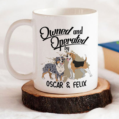 Operated By My Furbaby - Personalized Custom Coffee Mug