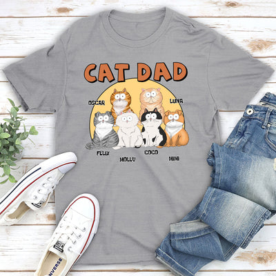 Cat Mom Circle - Personalized Custom Unisex T-shirt