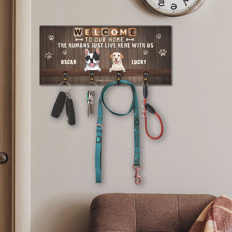 Welcome To My Home - Personalized Custom Wooden Key Holder