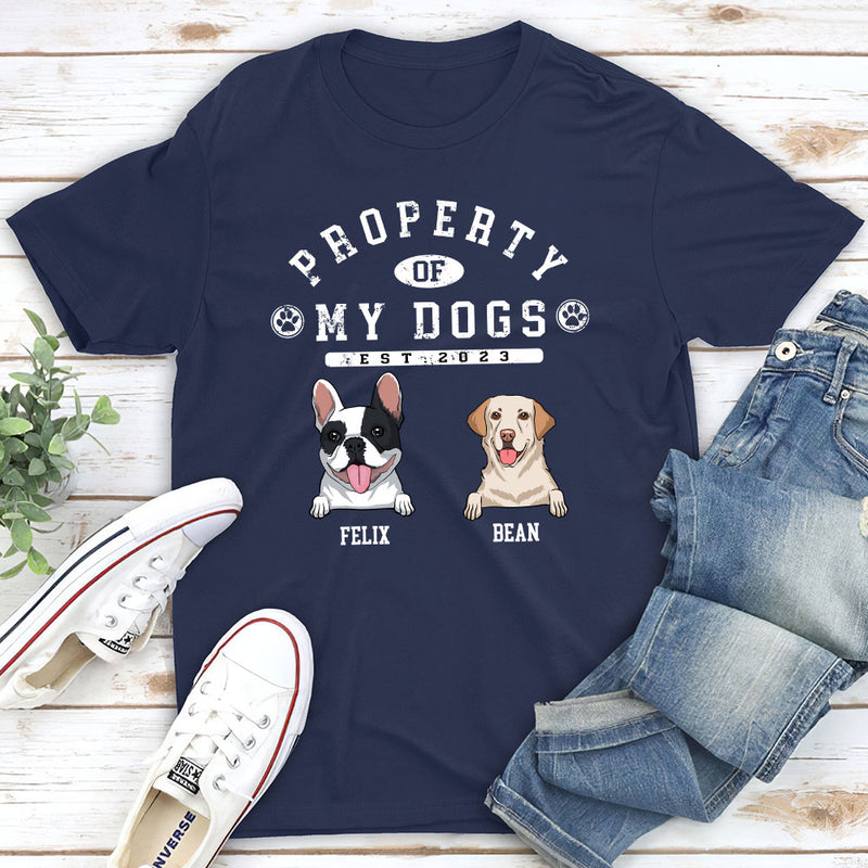 Property Of Dogs - Personalized Custom Unisex T-shirt