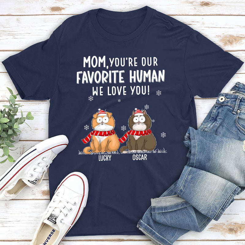 Christmas Favorite Human - Personalized Custom Unisex T-shirt