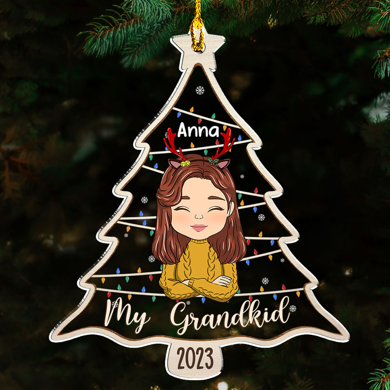 Grandkids 2023 - Personalized Custom Acrylic Ornament