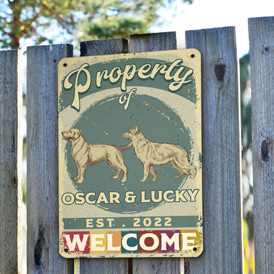 Property Of - Personalized Custom Metal Sign