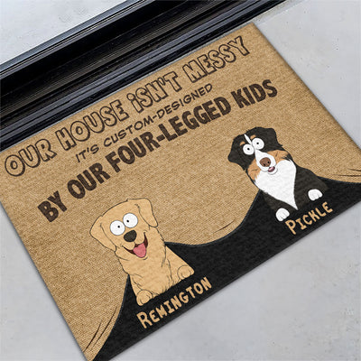 Our House Is Not Messy - Personalized Custom Doormat
