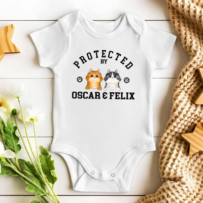 Protected By Pets - Personalized Custom Baby Onesie