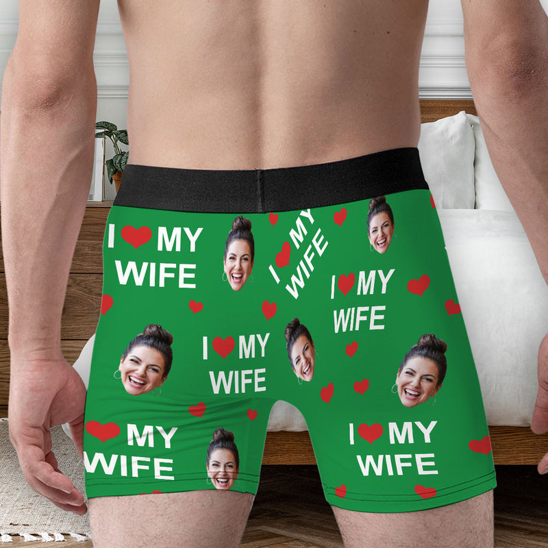 I Love My Wife - Personalized Photo Men&