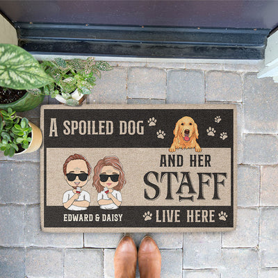 Pet And Staff - Personalized Custom Doormat