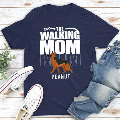 Walking Dad/Mom - Personalized Custom Premium T-shirt