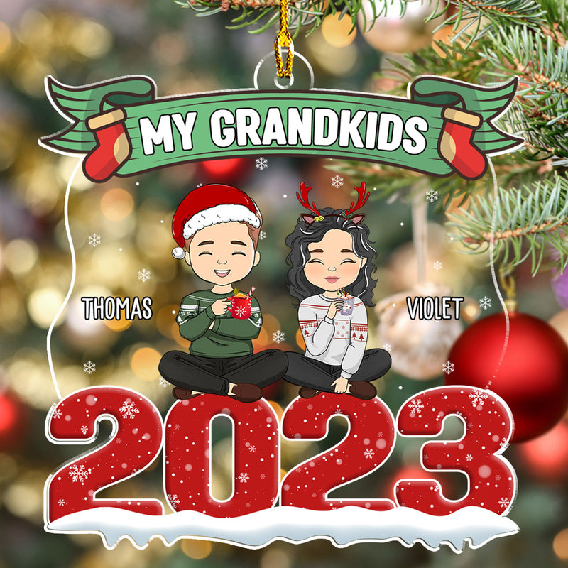 2023 Grandkids - Personalized Custom Acrylic Ornament