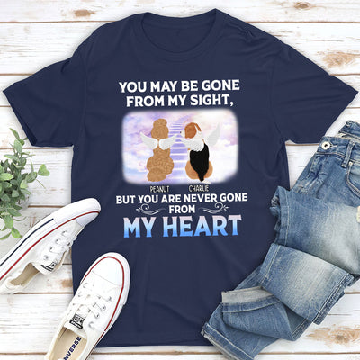 Never Gone From My Heart - Personalized Custom Unisex T-shirt