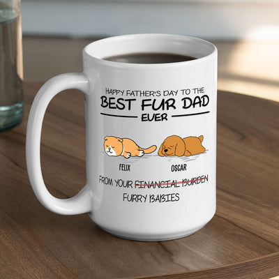 Best Pet Dad Ever - Personalized Custom Coffee Mug