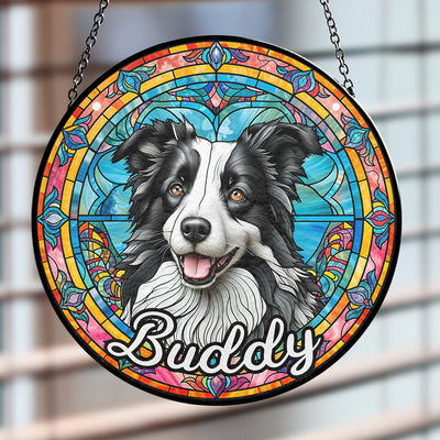 Portrait From Pet Photo - Personalized Custom Window Hanging Suncatcher