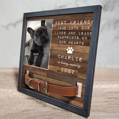 Favorite Hello And Hardest Goodbye - Personalized Custom Collar Frame