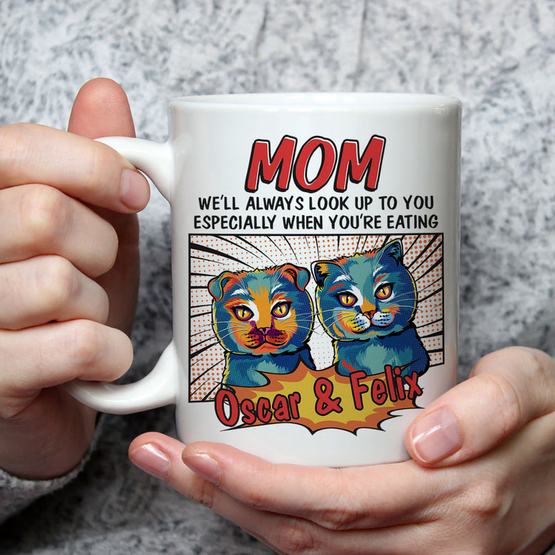 Pop Art Eating Pet - Personalized Custom Coffee Mug