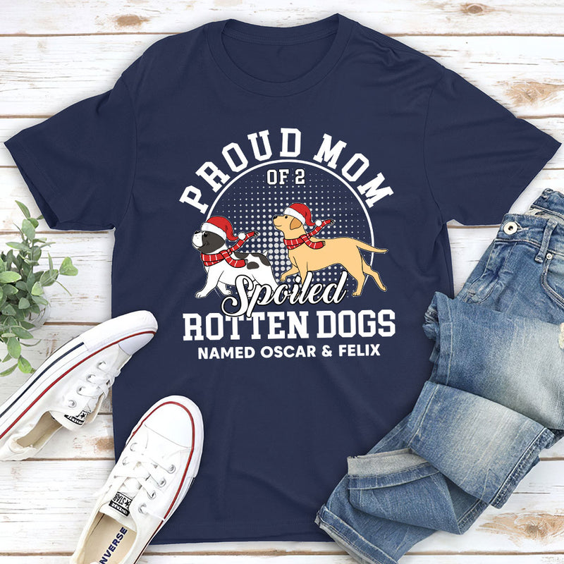 Proud Dad Mom Dogs - Personalized Custom Unisex T-shirt