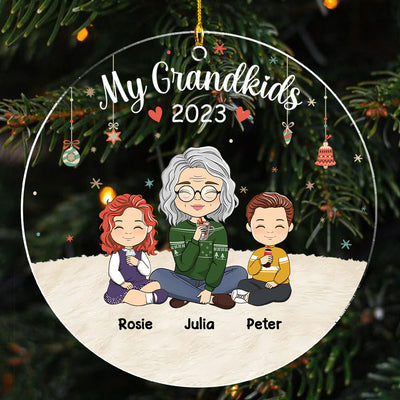 All My Grandkids - Personalized Custom Acrylic Ornament