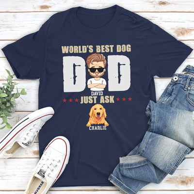 World‘s Best Dog Dad - Personalized Custom Premium T-shirt