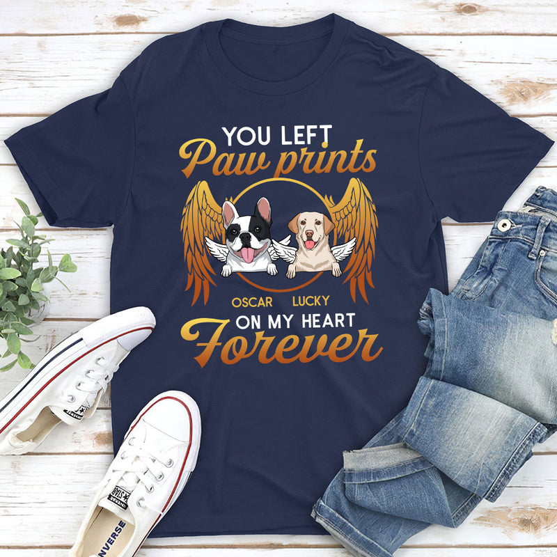 On My Heart Forever - Personalized Custom Unisex T-shirt