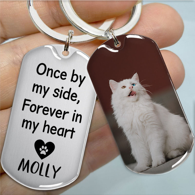 Once By My Side - Personalized Custom 2 Sides Acrylic Keychain