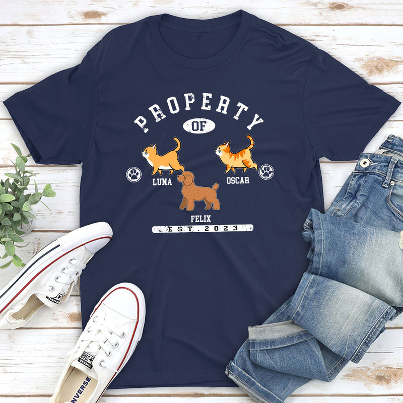 Pet Property- Personalized Custom Premium T-shirt