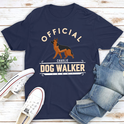 Official Dog Walker - Personalized Custom Premium T-shirt