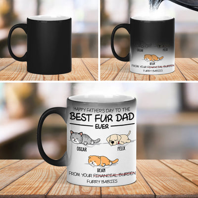 Happy Mother's Day To The Best Fur Mom Ever - Personalized Custom Color Changing Mug