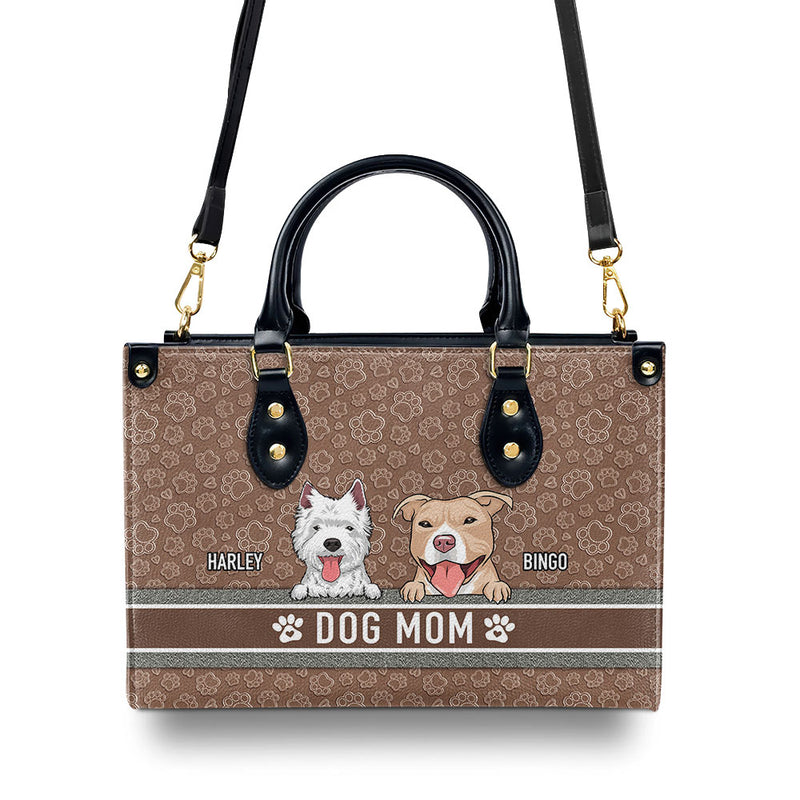 Dog Mom Basic - Personalized Custom Leather Bag