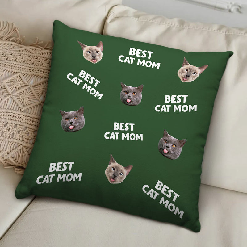 Best Mom Dad Pet Face - Personalized Custom Throw Pillow