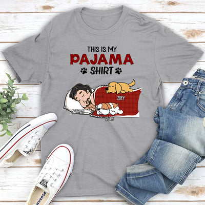 Sleeping Pajama Shirt - Personalized Custom Premium T-shirt