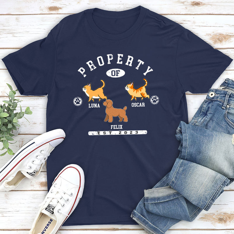 Pet Property - Personalized Custom Unisex T-shirt