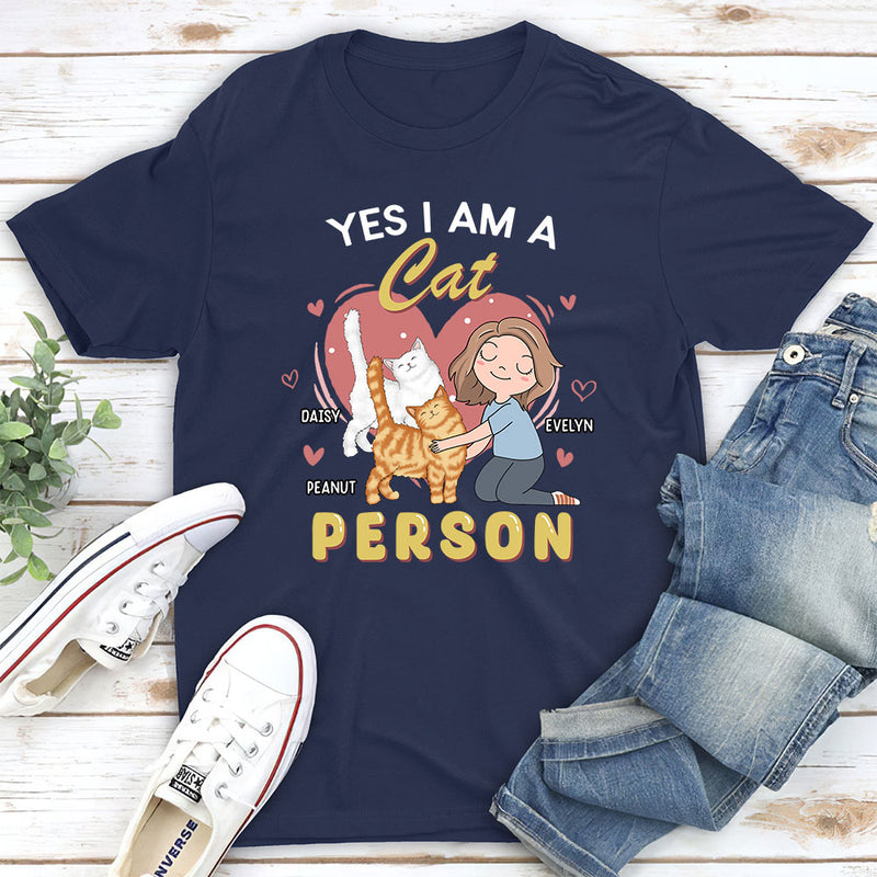 A Cat Person - Personalized Custom Unisex T-shirt