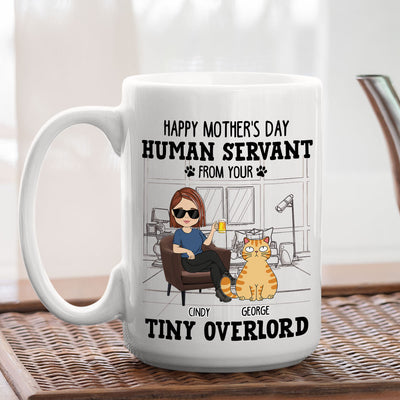 Human Servant From Your Cat - Personalized Custom Coffee Mug