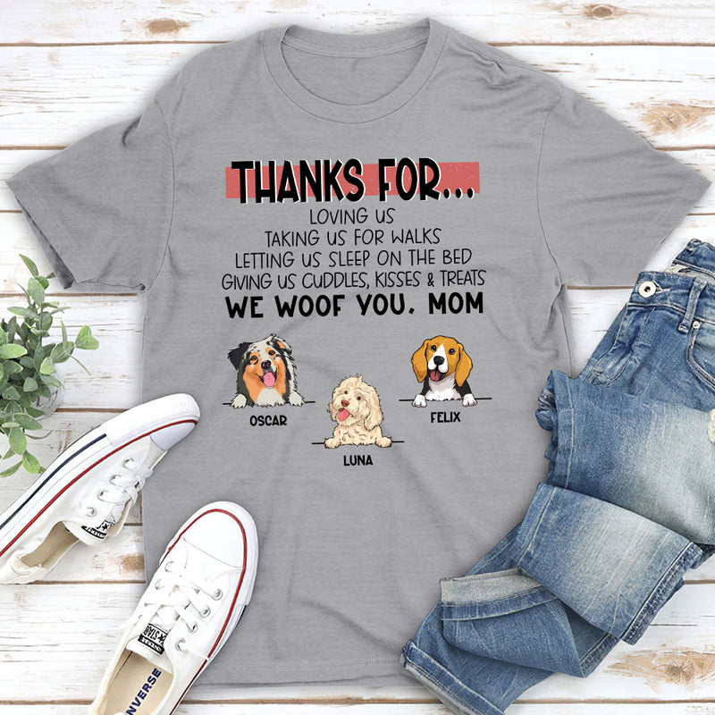 Cuddles Kisses Treats - Personalized Custom Unisex T-shirt