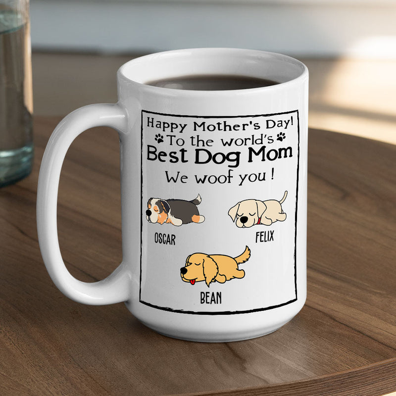 You Are The Best Dog Mom - Personalized Custom Coffee Mug