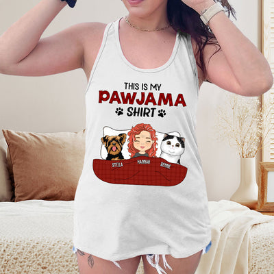 Pajama Shirt Version 3 - Personalized Custom Women's Tank