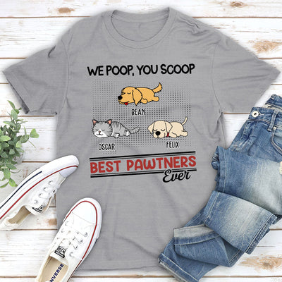 Best Pawtners Ever - Personalized Custom Unisex T-shirt